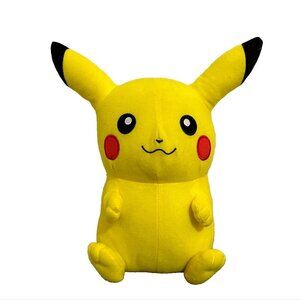 Pokemon Pikachu Plush red glitter cheeks 10" stuffed animal 2017 Toy Factory